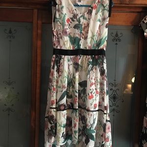 High- low floral dress
